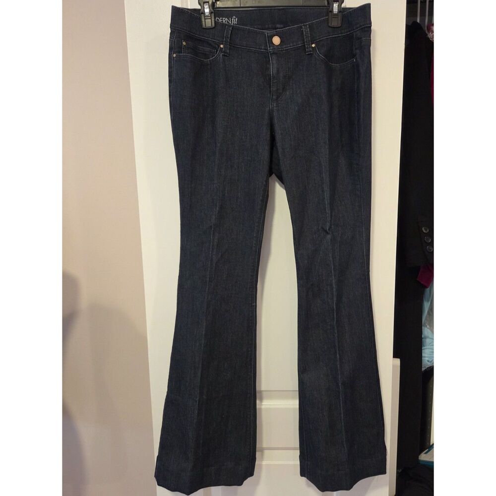 NWOT Ann Taylor Modern Fit Denim Trouser Jeans - Dark Wash Size 10